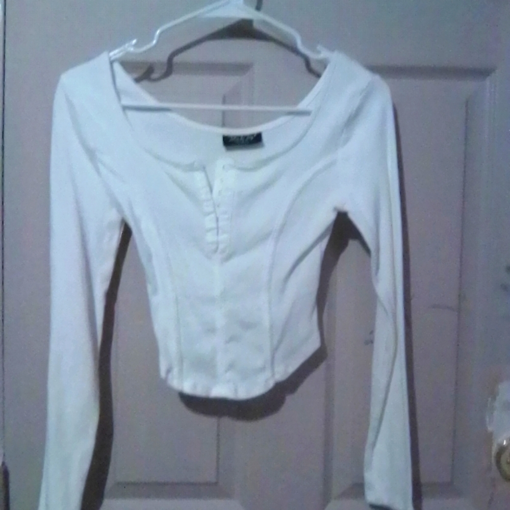 White Long Sleeve Top